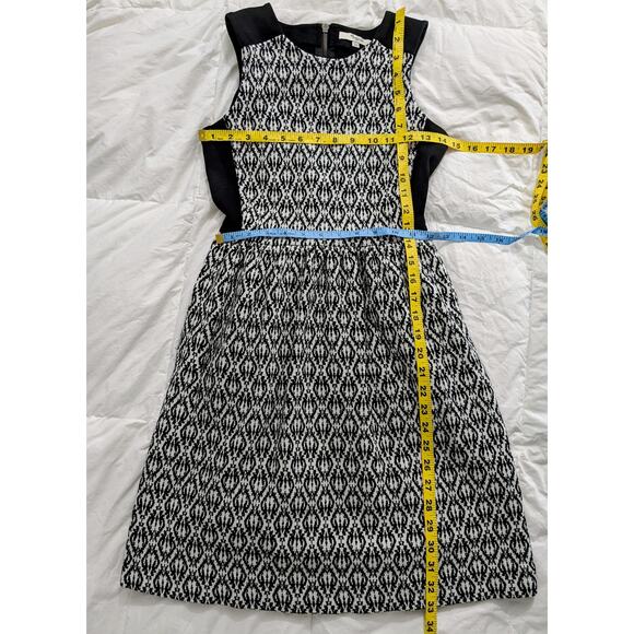 MADEWELL Black & White Jacquard Sleeveless Dress Size XXS - Picture 6 of 11